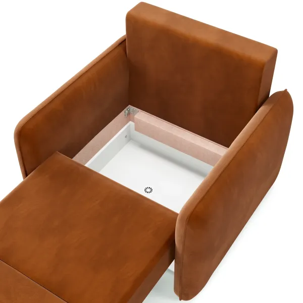 ПОРТЛЕНД Кресло-кровать терракотовое