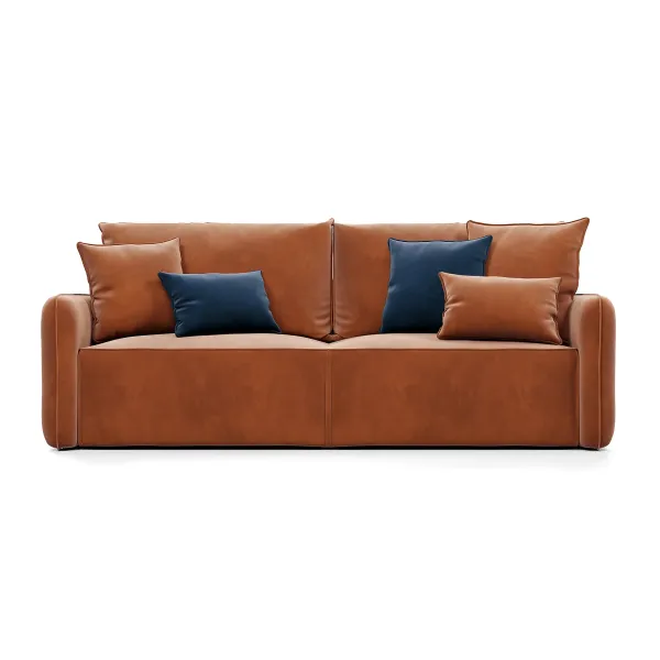 ПОРТЛЕНД Диван прямой терракотовый