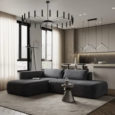 НОВЫЕ ЭМОЦИИ Диван угловой, серый