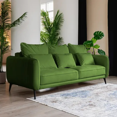 СЧАСТЛИВЫЙ ДЕНЬ Диван прямой, темно-оливковый