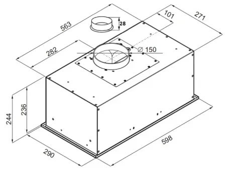 Кухонная вытяжка MAUNFELD Crosby Power 60 Белый