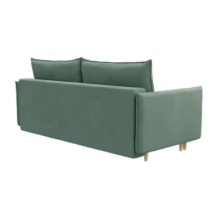СКАНДИ Диван тканевый прямой мятный