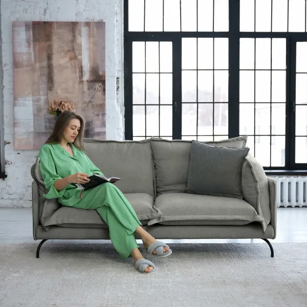 Облако комфорта Диван прямой, серый