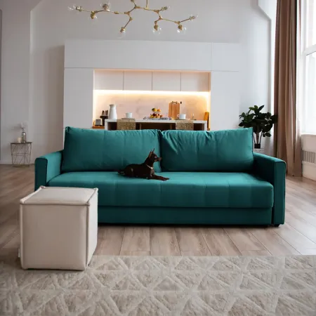 РИМИНИ Диван прямой изумрудный