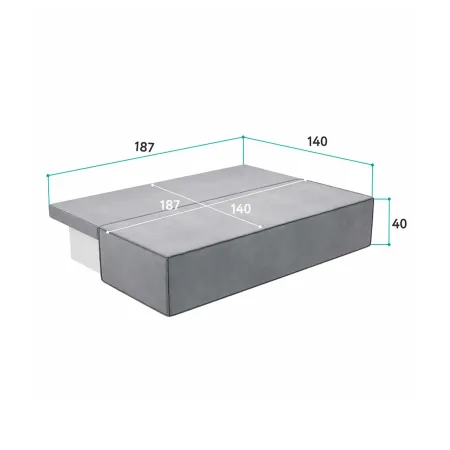 КОРСО ЛАЙТ Диван прямой мятный