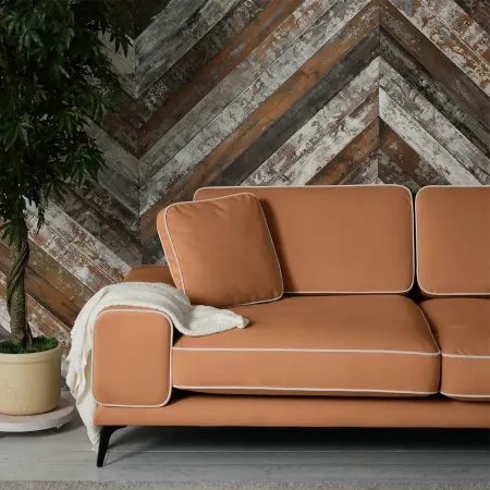 Солнечное побережье Диван угловой, персиковый