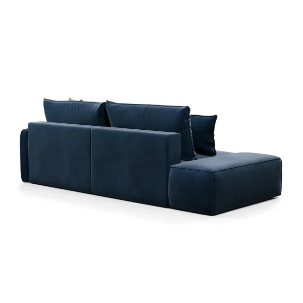 ПОРТЛЕНД Диван угловой с банкеткой синий