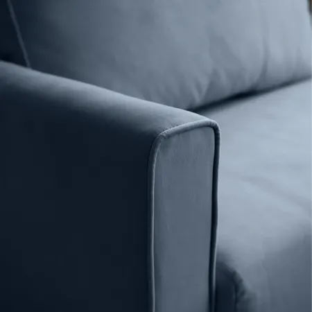 РИМИНИ Диван прямой синий