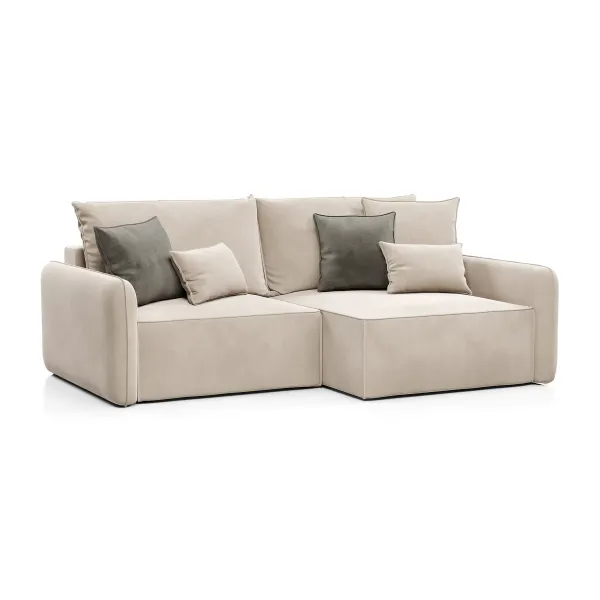 ПОРТЛЕНД Диван угловой светло-бежевый