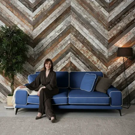 Солнечное побережье Диван прямой, сапфировый