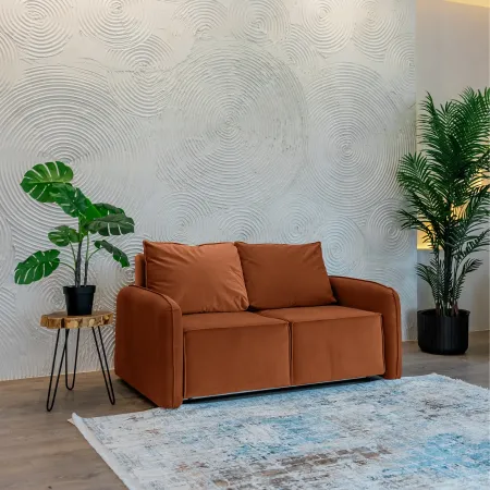 ПОРТЛЕНД МИНИ Диван прямой терракотовый