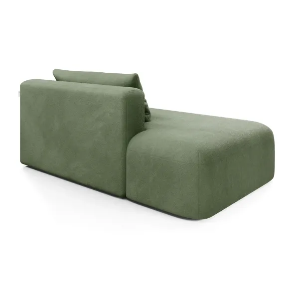 НОВЫЕ ЭМОЦИИ МИНИ Диван прямой, зеленый, банкетка слева