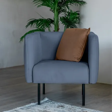 РИО Кресло тканевое синее