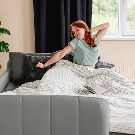 СЧАСТЛИВЫЙ ДЕНЬ Диван прямой, серый