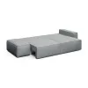 КОРСО Диван прямой с банкеткой, серый