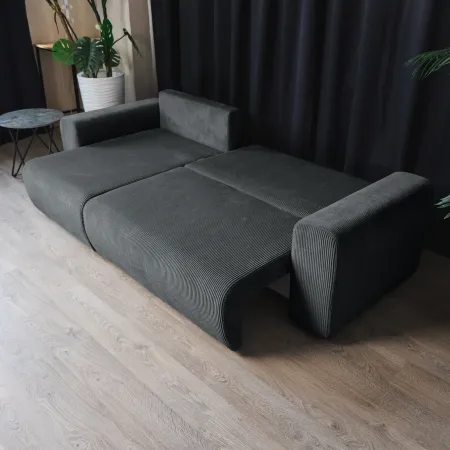 ДОЛГОЖДАННЫЙ ОТПУСК Диван угловой, графитовый