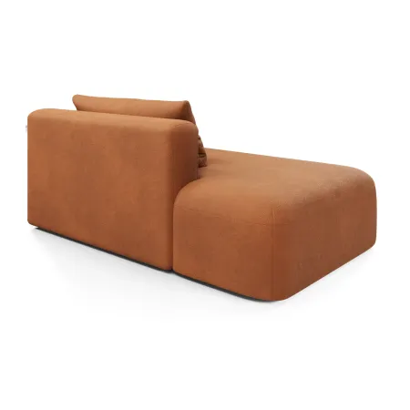 НОВЫЕ ЭМОЦИИ МИНИ Диван прямой, терракотовый, банкетка слева