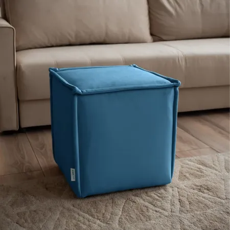 Маленькая радость Пуф квадратный синий