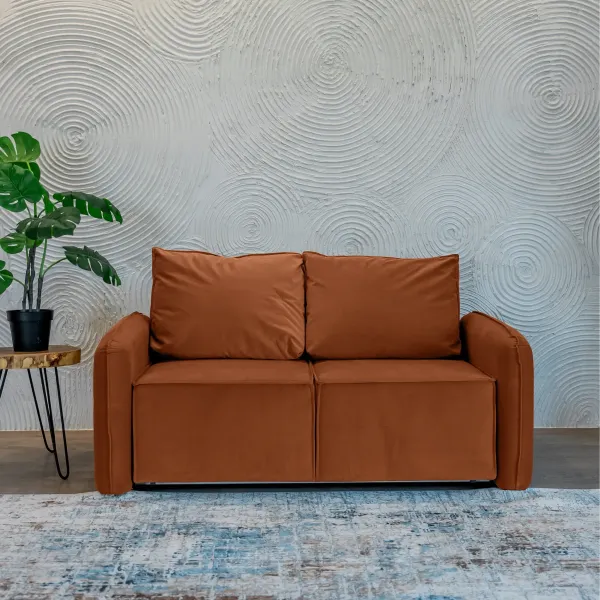 ПОРТЛЕНД МИНИ Диван прямой терракотовый