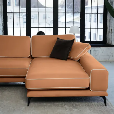 Солнечное побережье Диван угловой, персиковый