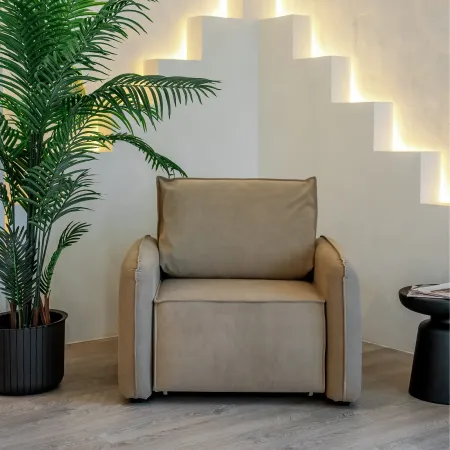 ПОРТЛЕНД Кресло-кровать бежевое