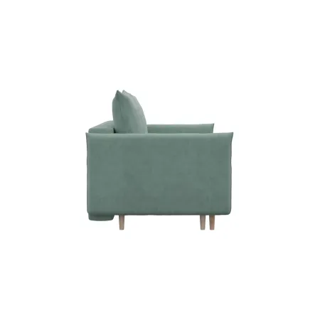 СКАНДИ Диван тканевый прямой мятный