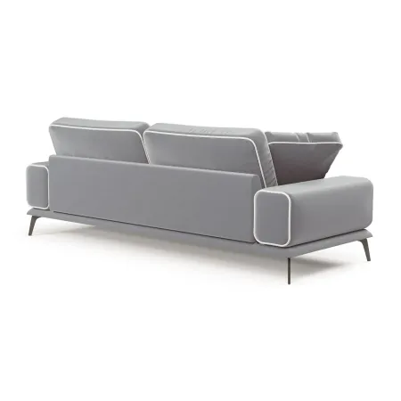 Солнечное побережье Диван прямой, галечный серый