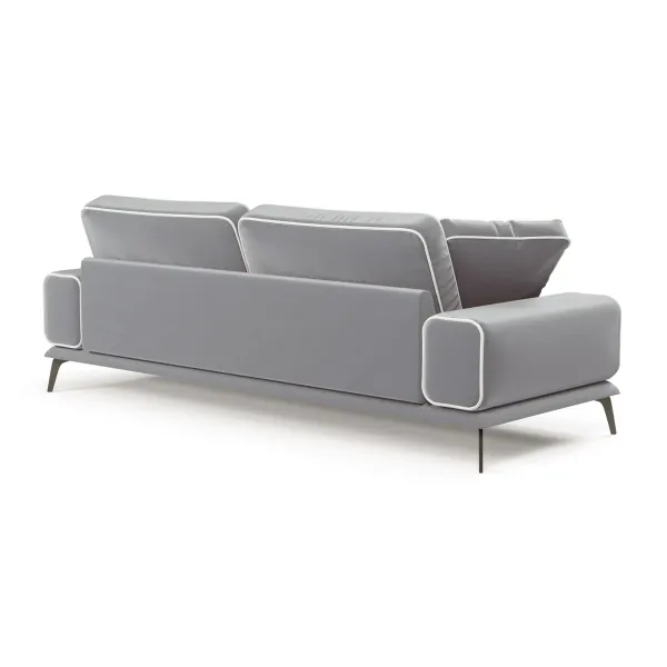 Солнечное побережье Диван прямой, галечный серый