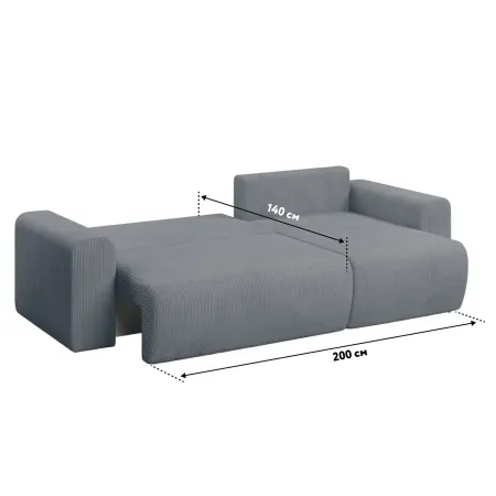 ДОЛГОЖДАННЫЙ ОТПУСК Диван угловой, графитовый