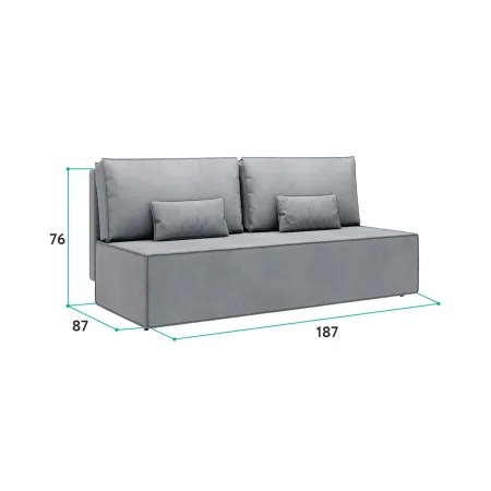 КОРСО ЛАЙТ Диван прямой терракотовый