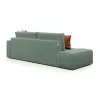 КОРСО Диван прямой с банкеткой, темно-зеленый