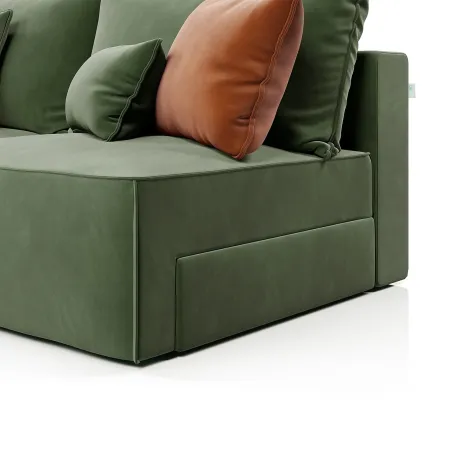 ПОРТЛЕНД Накладка для бельевого ящика, зеленая