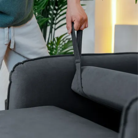 ПОРТЛЕНД Кресло-кровать серое