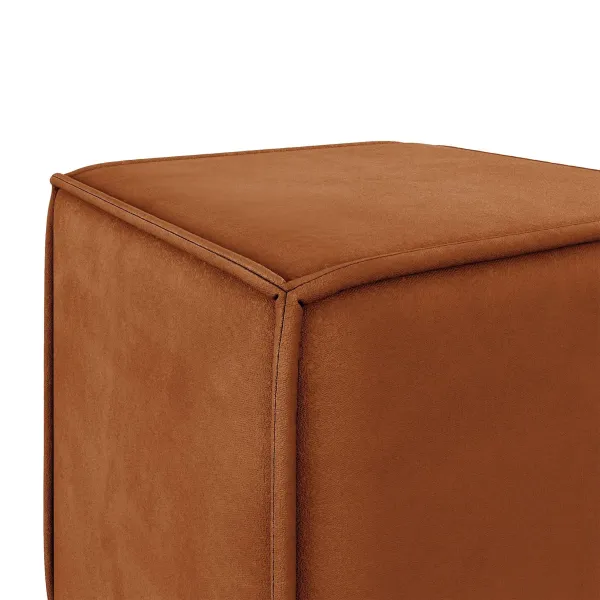 Маленькая радость Пуф квадратный терракотовый