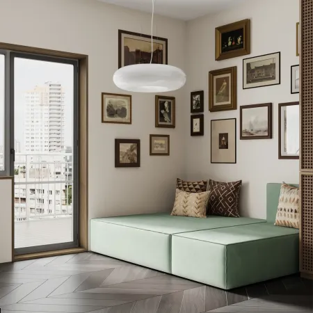 КОРСО ЛАЙТ Диван угловой, мятный