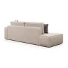 КОРСО Диван угловой с банкеткой, бежевый
