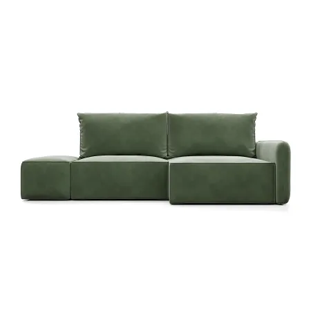 ПОРТЛЕНД Диван угловой с банкеткой зеленый