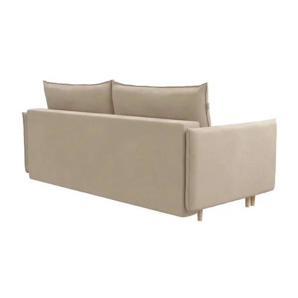 СКАНДИ Диван тканевый прямой бежевый