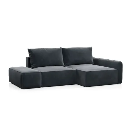 ПОРТЛЕНД Диван угловой с банкеткой серый