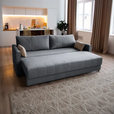 РИМИНИ Диван прямой светло-серый