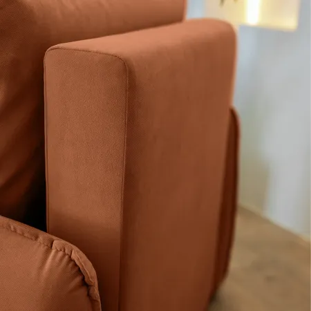 ПОРТЛЕНД Кресло-кровать терракотовое