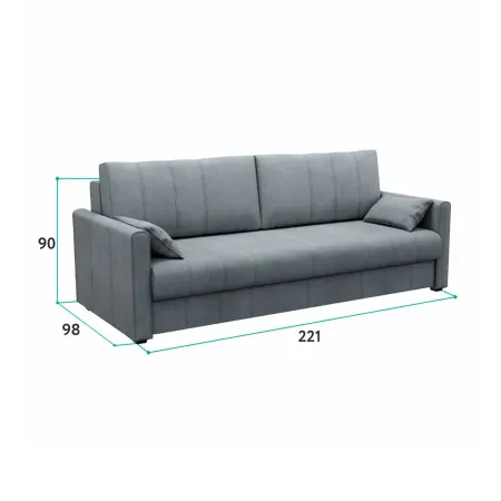 РИМИНИ Диван прямой изумрудный