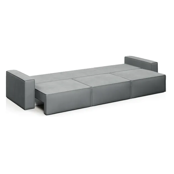 КОРСО XL Диван тканевый прямой серый