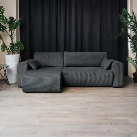 ДОЛГОЖДАННЫЙ ОТПУСК Диван угловой, графитовый