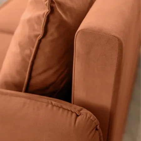 ПОРТЛЕНД МИНИ Диван прямой терракотовый