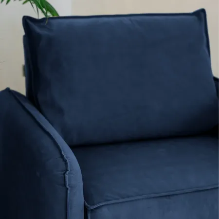 ПОРТЛЕНД Кресло-кровать синее