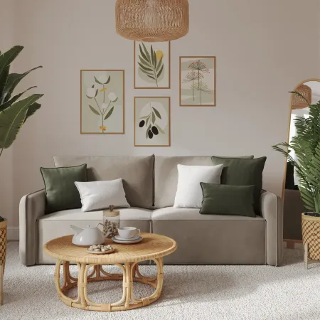 ПОРТЛЕНД Диван прямой зеленый