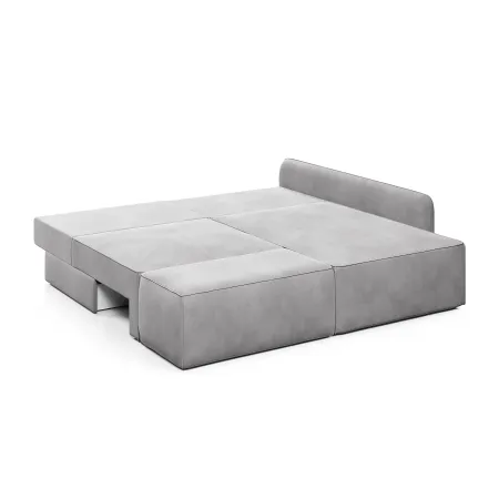 ПОРТЛЕНД Диван угловой с банкеткой светло-серый