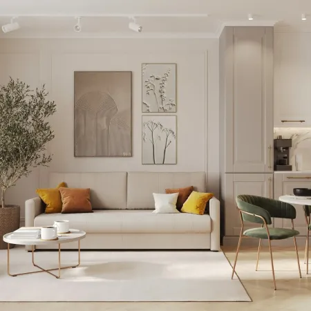 РИМИНИ Диван прямой бежевый