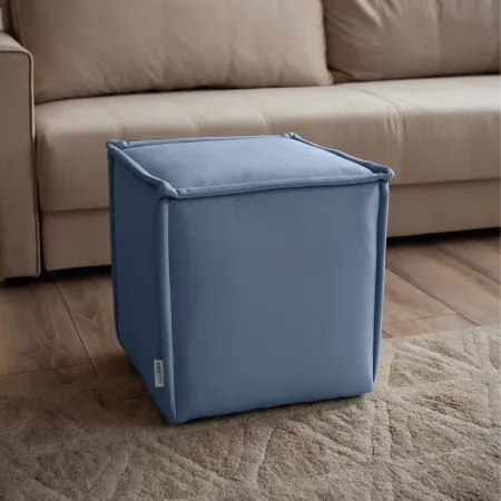 Маленькая радость Пуф квадратный светло-синий